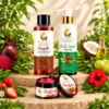 Hair Growth Oil + Manjistha Face Wash + Strawberry Lip Balm Combo